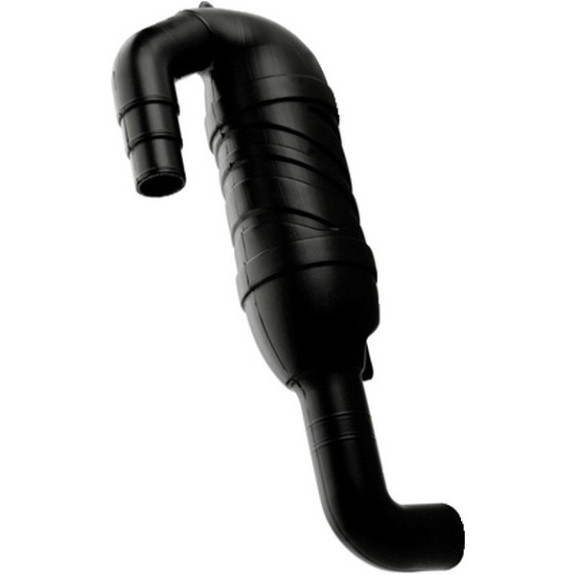 Siphon anti-retour d'échappement – entrée tournée vers le bas – polyéthylène haute densité – tuyaux Ø 40/45/50 mm