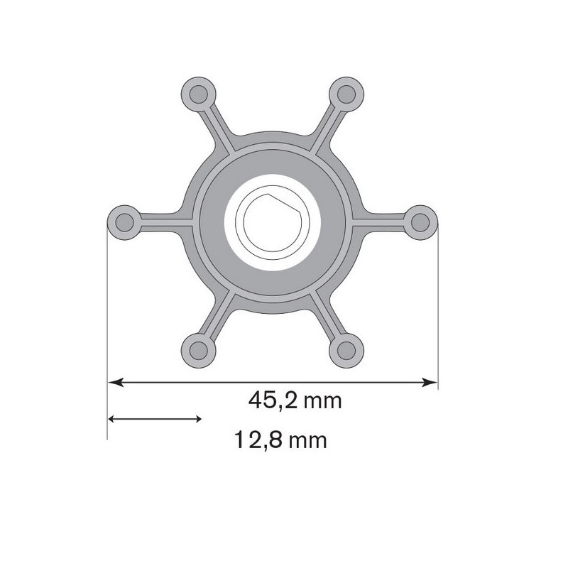 Turbine Nitrile Johnson F3B-19 12V -Johnson