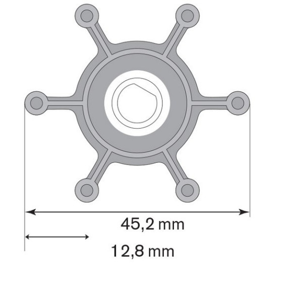 Turbine Nitrile Johnson F3B-19 24V -Johnson