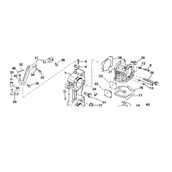 Kit Carbu hors bord Johnson Evinrude  V4 de 120 à 140 cv