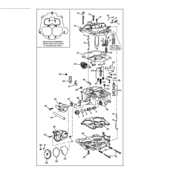 Kit carburateur  GM V8 5.0L, 5.7L, 7.4L et 8.2L (69-93)
