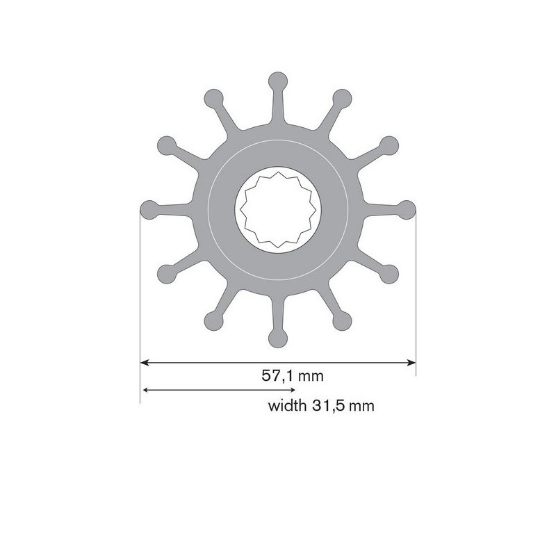 Turbine Néoprène Perkins 4,236