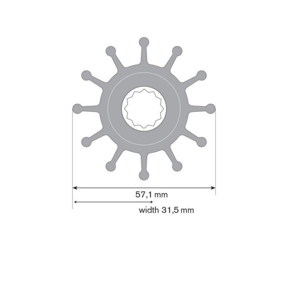 Turbine Néoprène Perkins 4,236