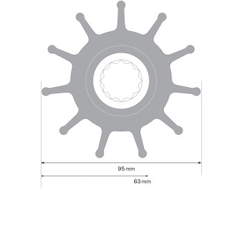Turbine Néoprène Perkins V8.510 - Johnson 2