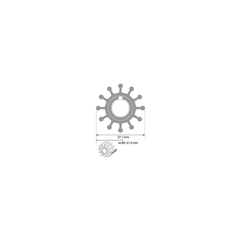 TURBINE NITRILE 09-804B-9 - JOHNSON