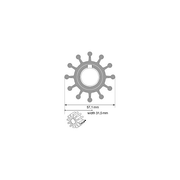 TURBINE NITRILE 09-804B-9 - JOHNSON