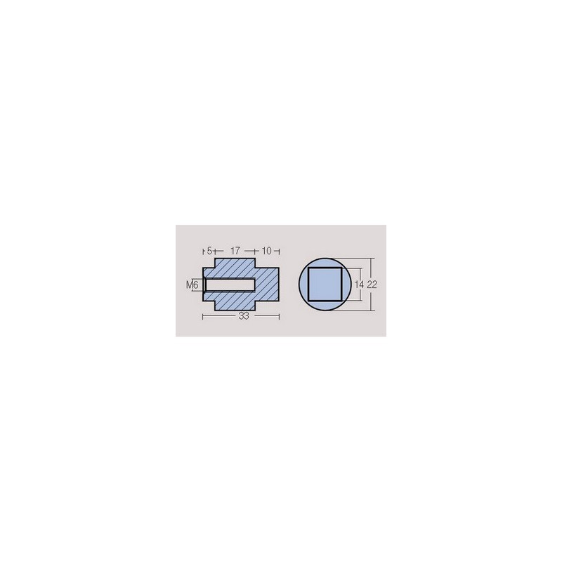 Anode bougie Zinc pour moteurs Selva 80 et 100 cv