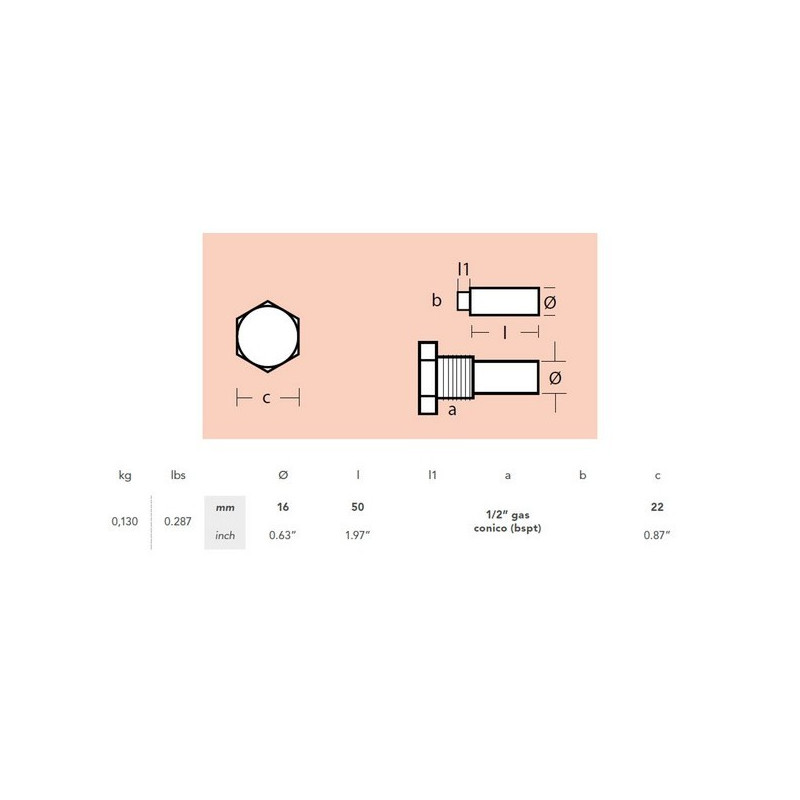 ANODE BOUGIE MOTEUR 2GM, 3GM, 3HM, 2QM, 3QM, YSB8-12