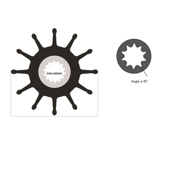 Turbine néoprène CUMMINS QSB, sherwood 26000K