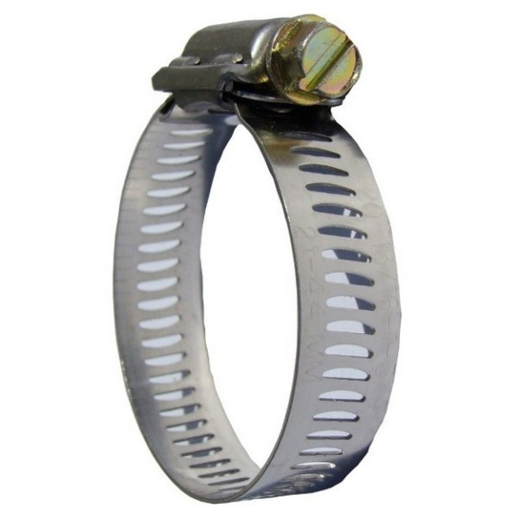 2 Colliers Inox L18 à 28 mm - Bande 13mm