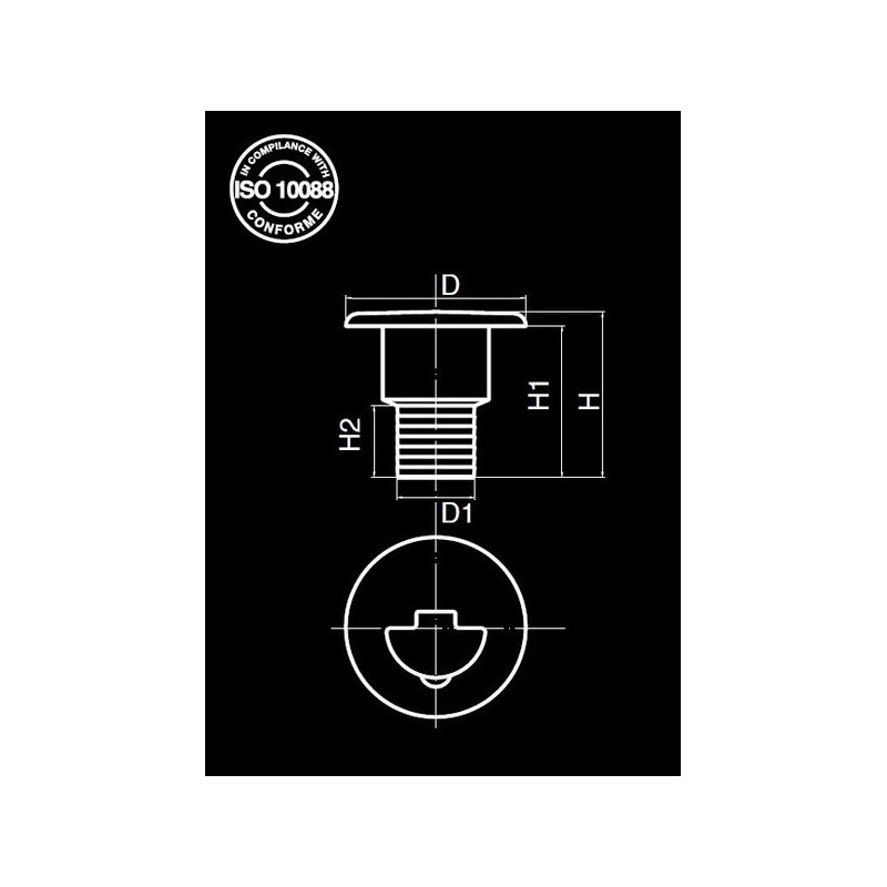 Nable carburant essence gazole Laiton - D38mm