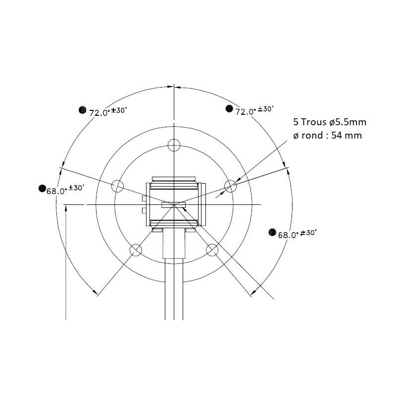 Emetteur de Jauge US pour réservoir bateau, 50 cm