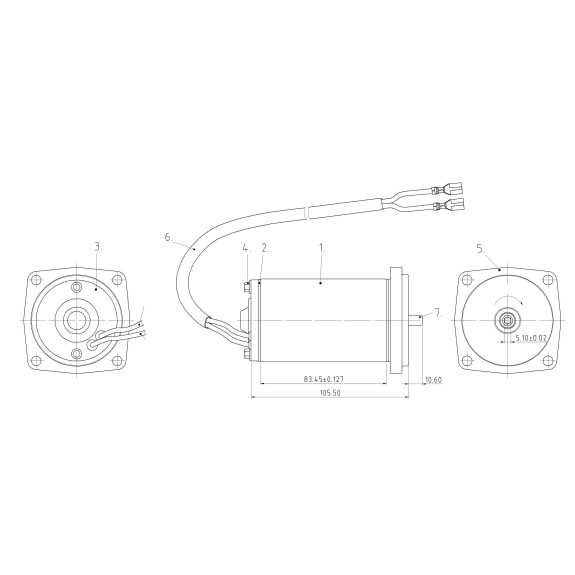 Moteur de Trim Honda BF35, BF40, BF45, BF50, Version Eco